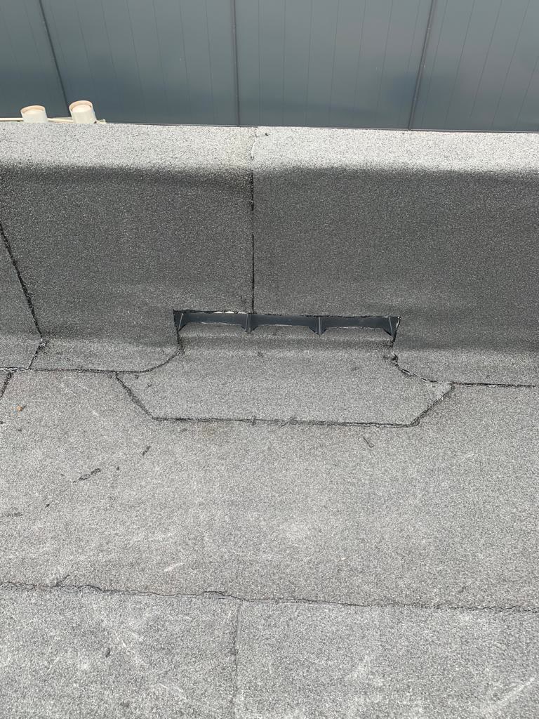 Detail van een spuwer in de dakopstand